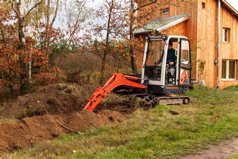 mini excavators for landscaping